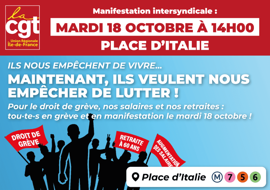 Mardi 18 Octobre Assemblée Générale Partout Pour Laugmentation Générale Des Salaires Cgt 